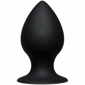 Чёрная анальная пробка Kink Ace Silicone Plug 4.5" - 11,43 см.